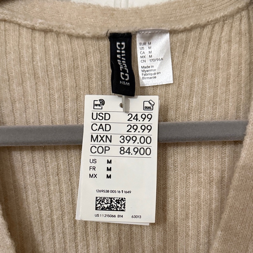 H&M Cream Knit Cardigan - Picture 2 of 4